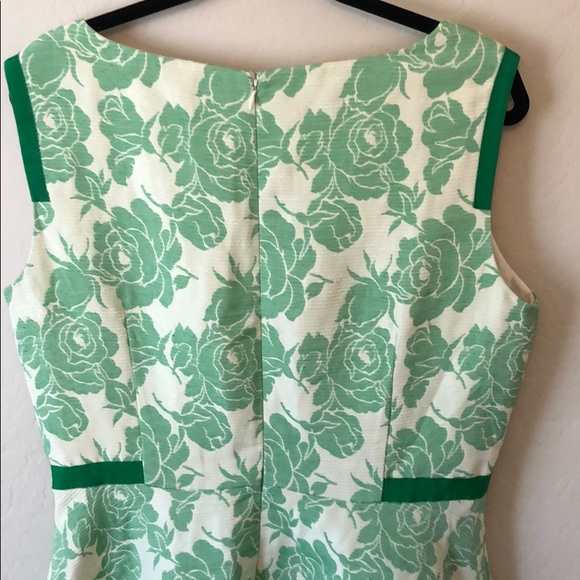 Antonio Melani Green Rose Floral Dress - Picture 5 of 9